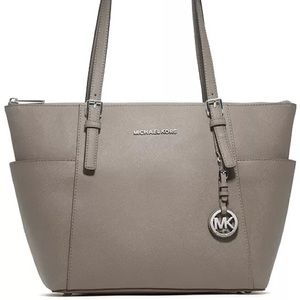 MICHEAL Michael Kors Jet Set Large Crossgrain Leather Tote